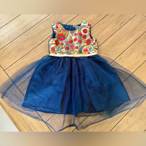 Dresses Atun Formal Navy Blue Toddler Dress With